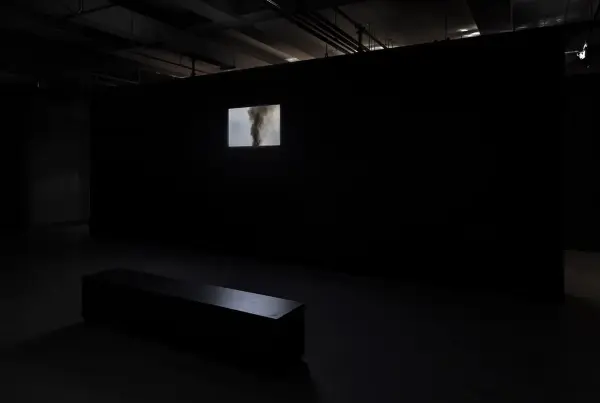 Nicole Collins, Aphelion, 2018, video (installation detail 2), 9:46 min. Photo: Toni Hafkenscheid.