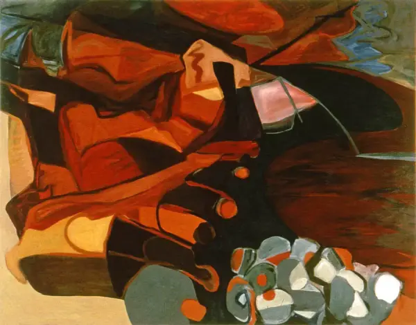 Leopold Plotek, The Siege of Dobrovnik, 1991. Oil on canvas, 66 x 84 in.