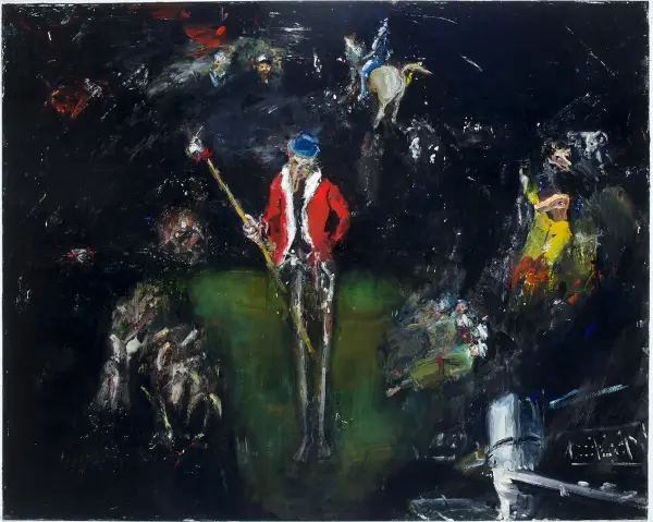 Howard Podeswa, Study for Hell #3, 2013, oil on canvas, 60” x 48”. Photo: Toni Hafkenscheid.