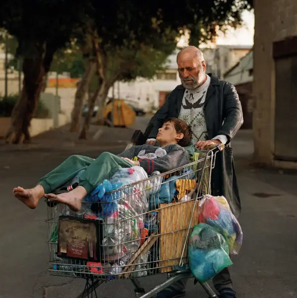 Adi Nes, Abraham and Isaac, 2006, c-print.