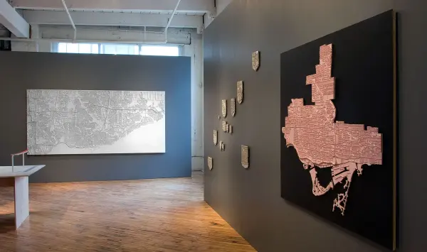 Flavio Trevisan:, Museum of the Represented City, details 1,  2012. Photo: Isaac Applebaum.