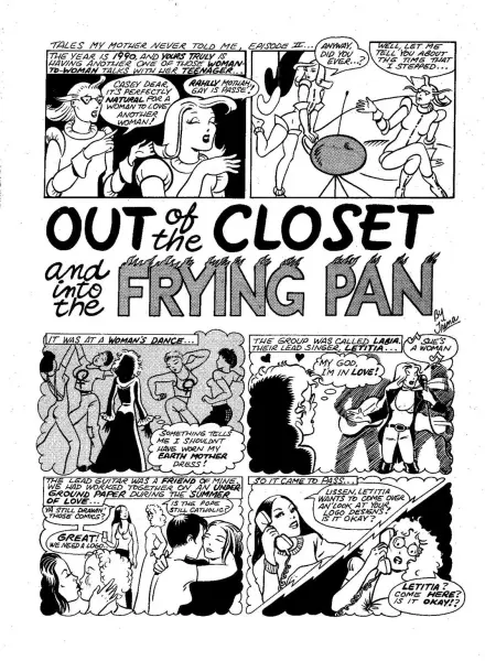Trina Robbins, Out of the Closet and Into the Frying Pan, 1976.