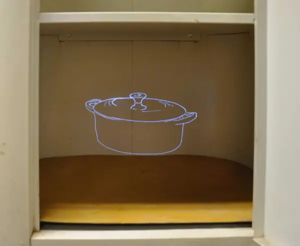 Allen Topolski, An Earlier Account, 2010 installation with multiple projections.