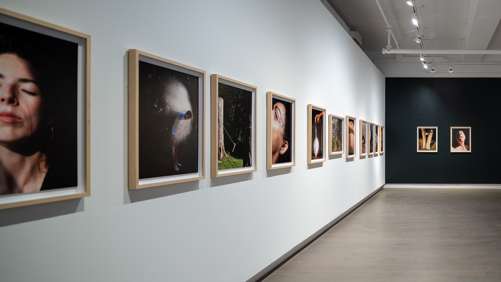 Installation view of Hannah Altman's photographs
