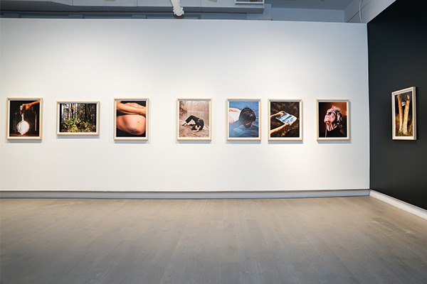 Installation view of Hannah Altman's photographs